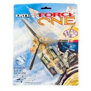 ERTL FORCE ONE KAMOV KA-41 HOKUM DIECAST METAL REPLICA PLANE HELICOPTER 1992 NEW